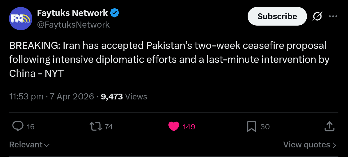 뉴욕타임즈속보) 이란이 휴전한건 중국때문에... | mbong.kr 엠봉