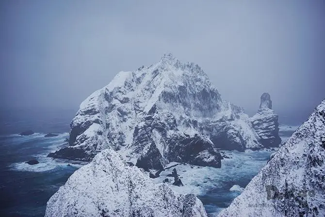 눈 내린 날 독도 풍경 | mbong.kr 엠봉