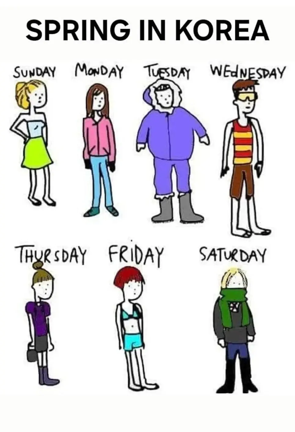 해외에서도 밈화 되고있는 한국의 봄날씨ㅋㅋㅋㅋ.jpg | mbong.kr 엠봉