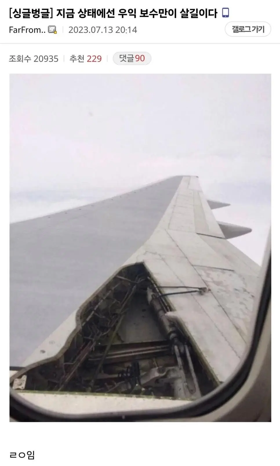 유일한 희망, 우익 보수.jpg | mbong.kr 엠봉