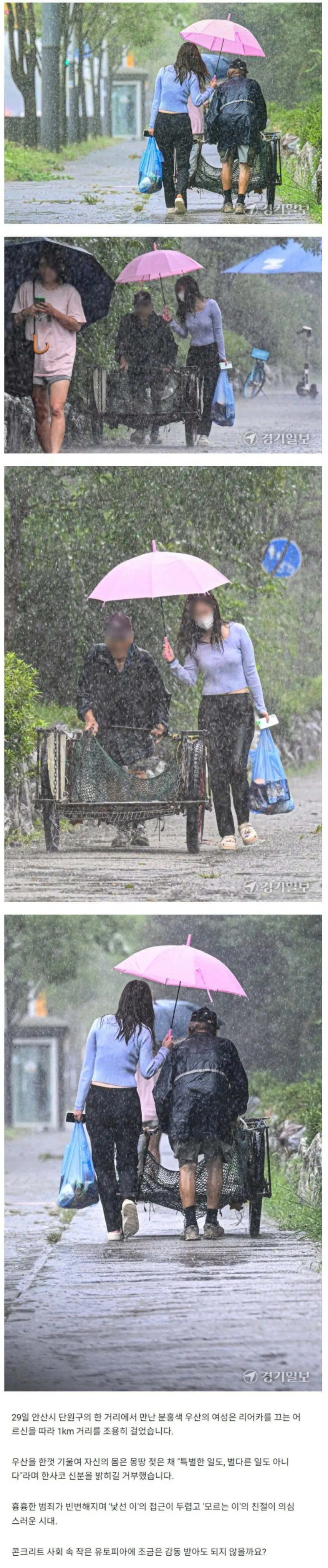 비에 몸이 반쯤 젖은 아름다운 여자.jpg | mbong.kr 엠봉