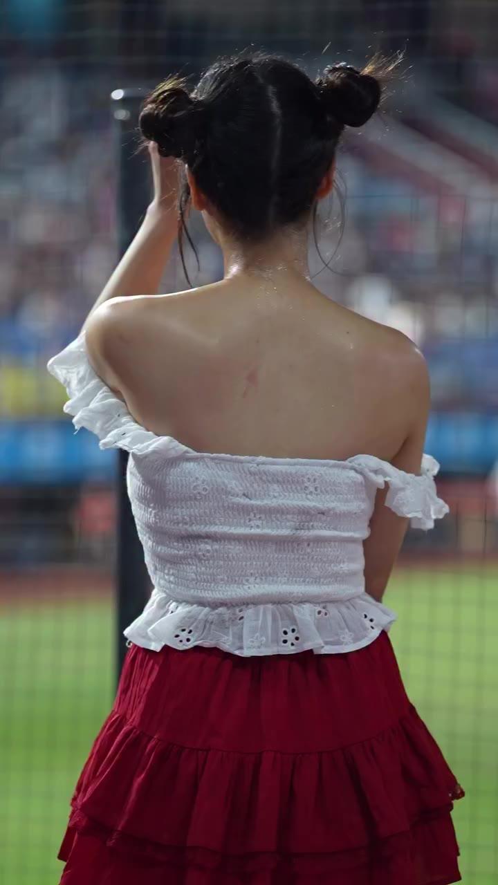 우수한 치어리더 땀