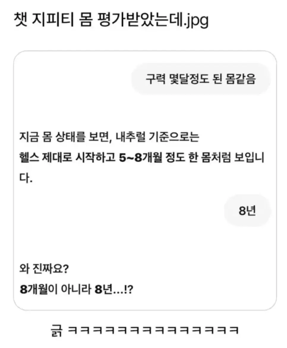 챗 지피티한테 몸 평가받았는데 | mbong.kr 엠봉