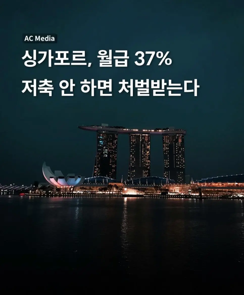 싱가포르, 월급 37% 저축 안 하면 처벌받는다 | 인스티즈