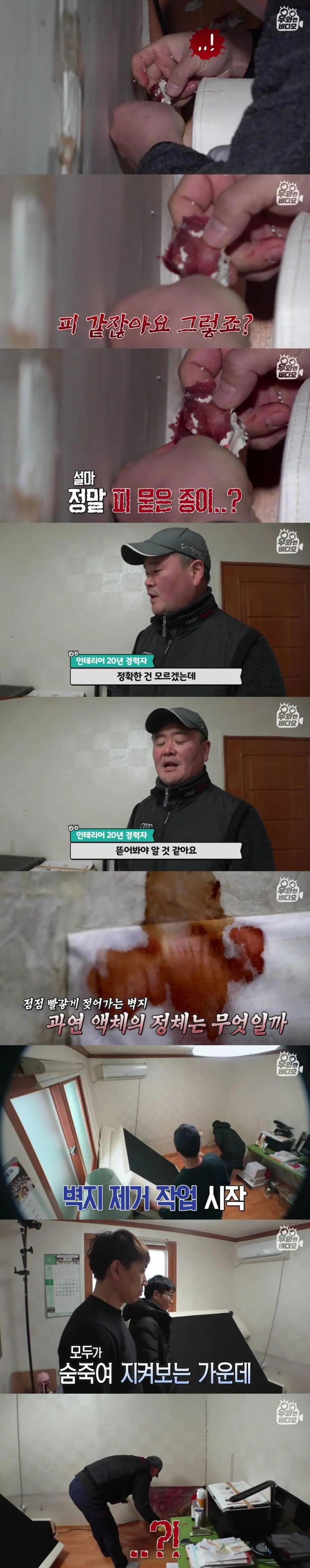 벽에서 나오는 핏물...jpg | mbong.kr 엠봉