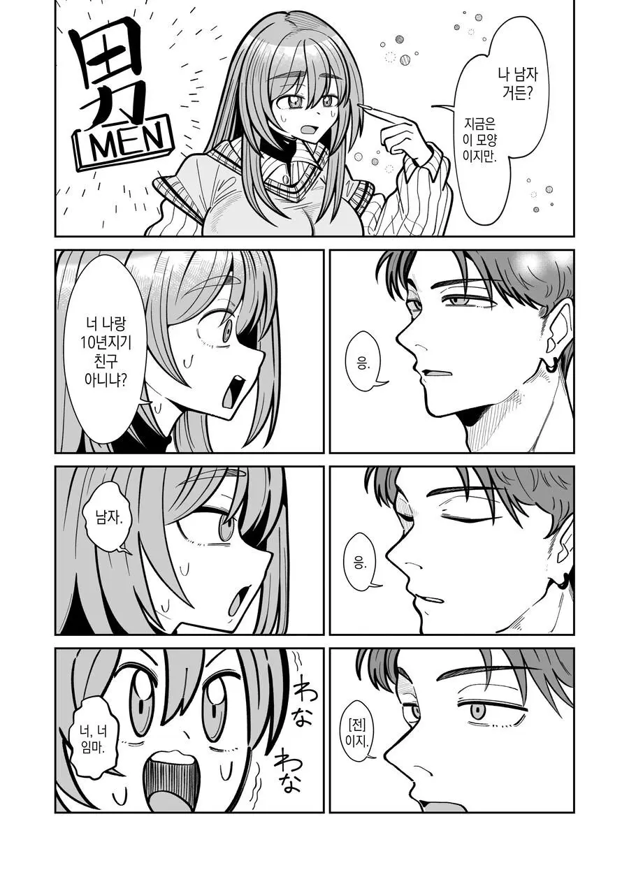 여자가 됐더니 친구가 내 집에 너무 자주 와 manhwa | mbong.kr 엠봉