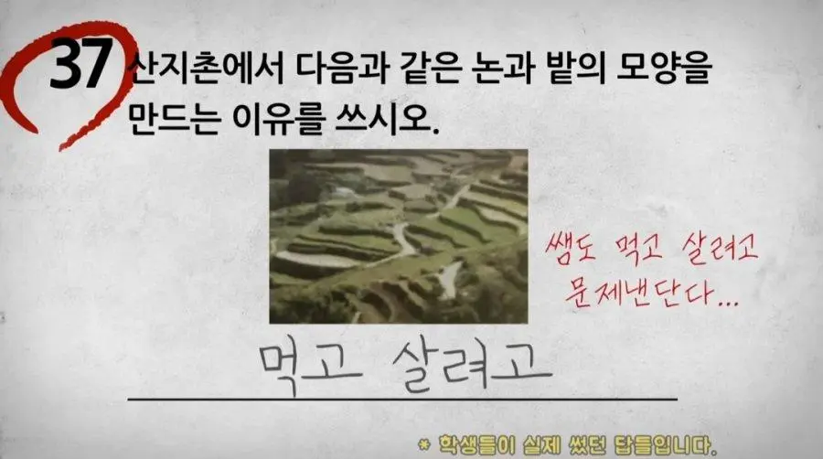 초등학생 시험 답안지.jpg | 인스티즈