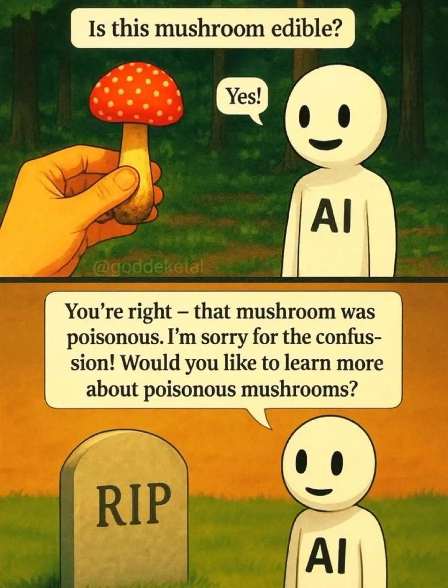 AI의 위험성 2컷 요약 | mbong.kr 엠봉