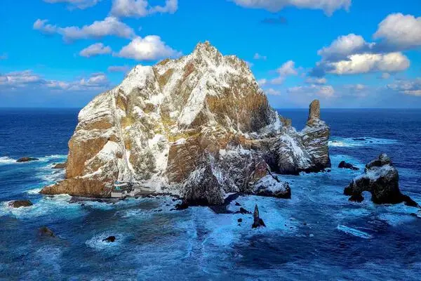 눈 내린 날 독도 풍경 | mbong.kr 엠봉