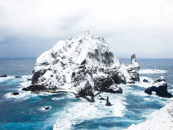 눈 내린 날 독도 풍경 | mbong.kr 엠봉