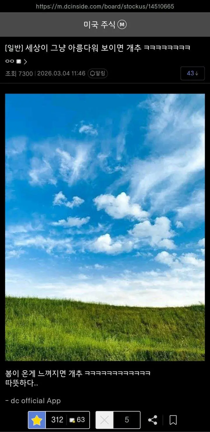 코스피 대폭락... 평화로운 미주갤 근황.jpg | mbong.kr 엠봉