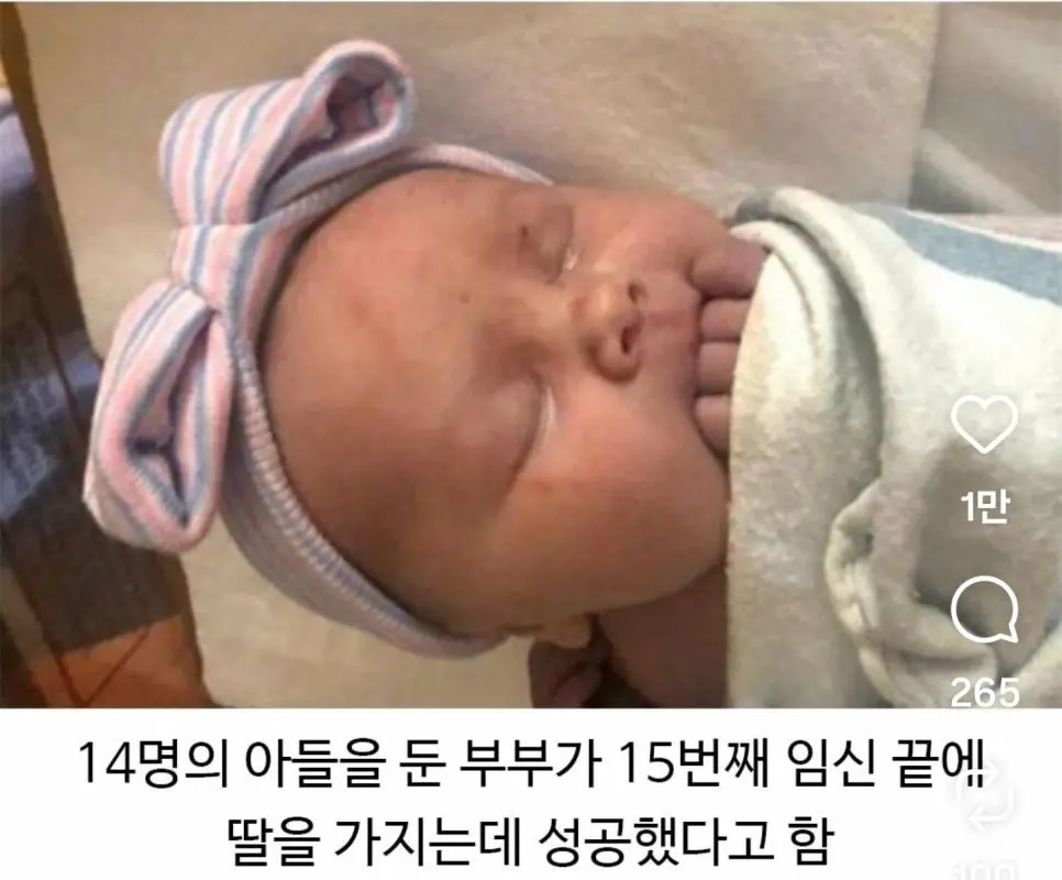 딸을 바랬던 어느 부부의 최후 | mbong.kr 엠봉