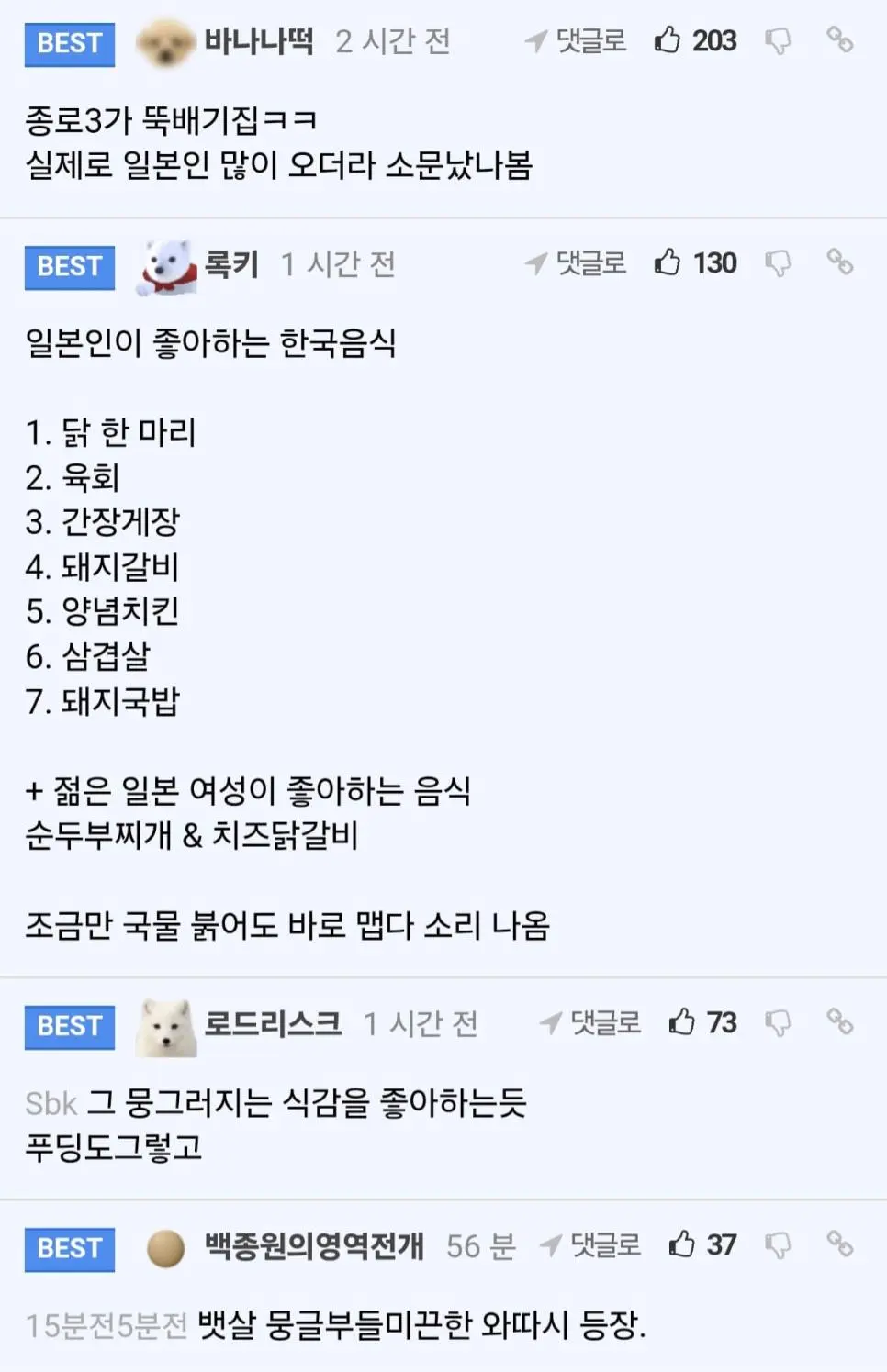 서울 방문한 일본인들의 조식 코스 | mbong.kr 엠봉