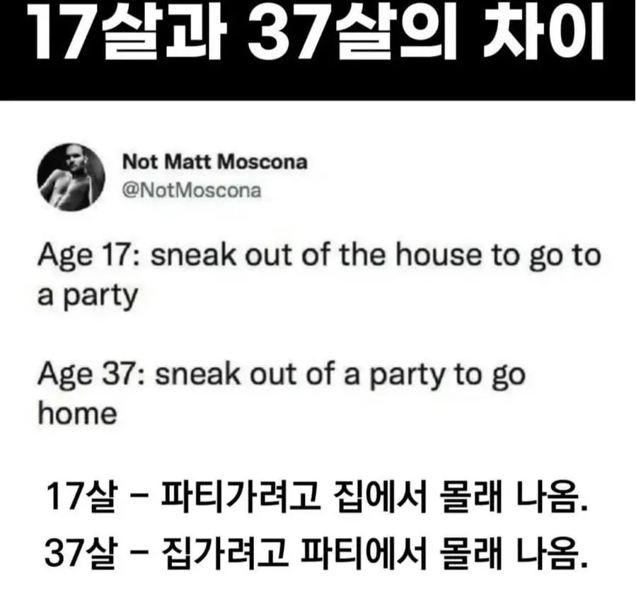 17살과37살의 차이 ㅋ | mbong.kr 엠봉