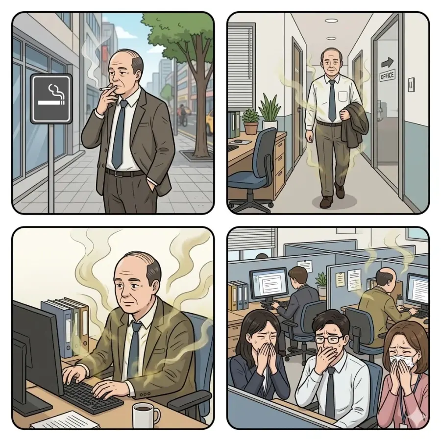 흡연자들만 모르는 냄새 ㄷㄷ.jpg | mbong.kr 엠봉