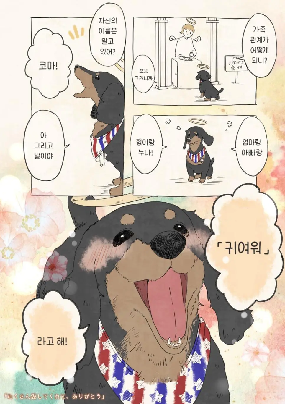 강아지 이름 물어보는 manhwa | mbong.kr 엠봉
