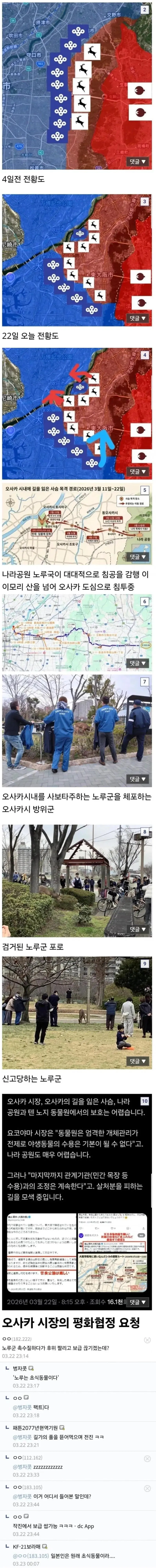 최근...오사카를 침략중인 노루군단...jpg | mbong.kr 엠봉