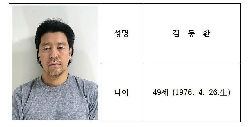 항공사 기장 살해 피의자 신상공개… 49세 김동환 | mbong.kr 엠봉