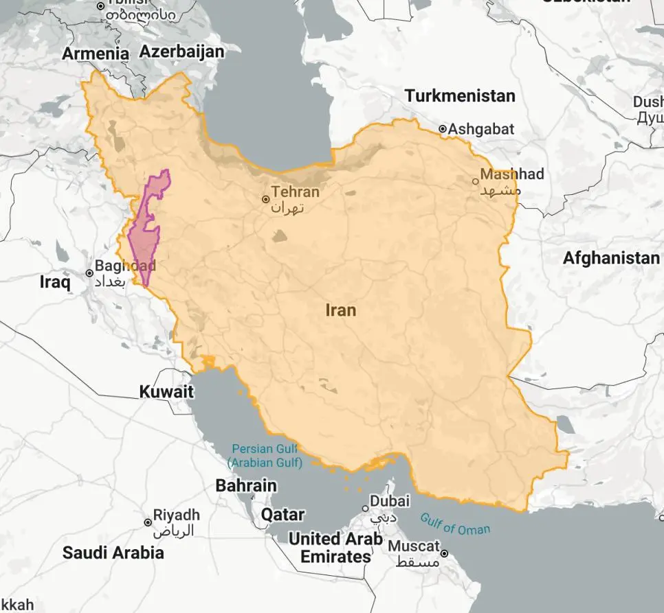 이스라엘 크기 체감 | mbong.kr 엠봉