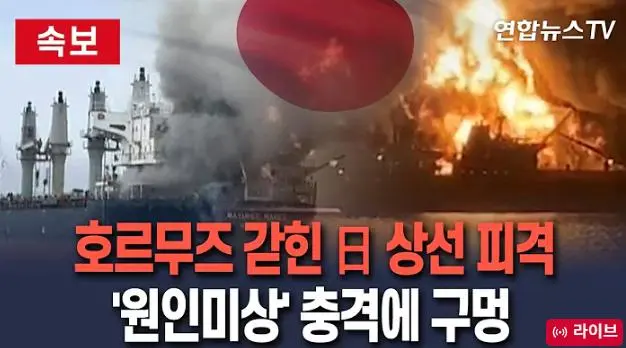 [속보] 호르무즈 해역에서 일본 상선 피격.JPG | mbong.kr 엠봉