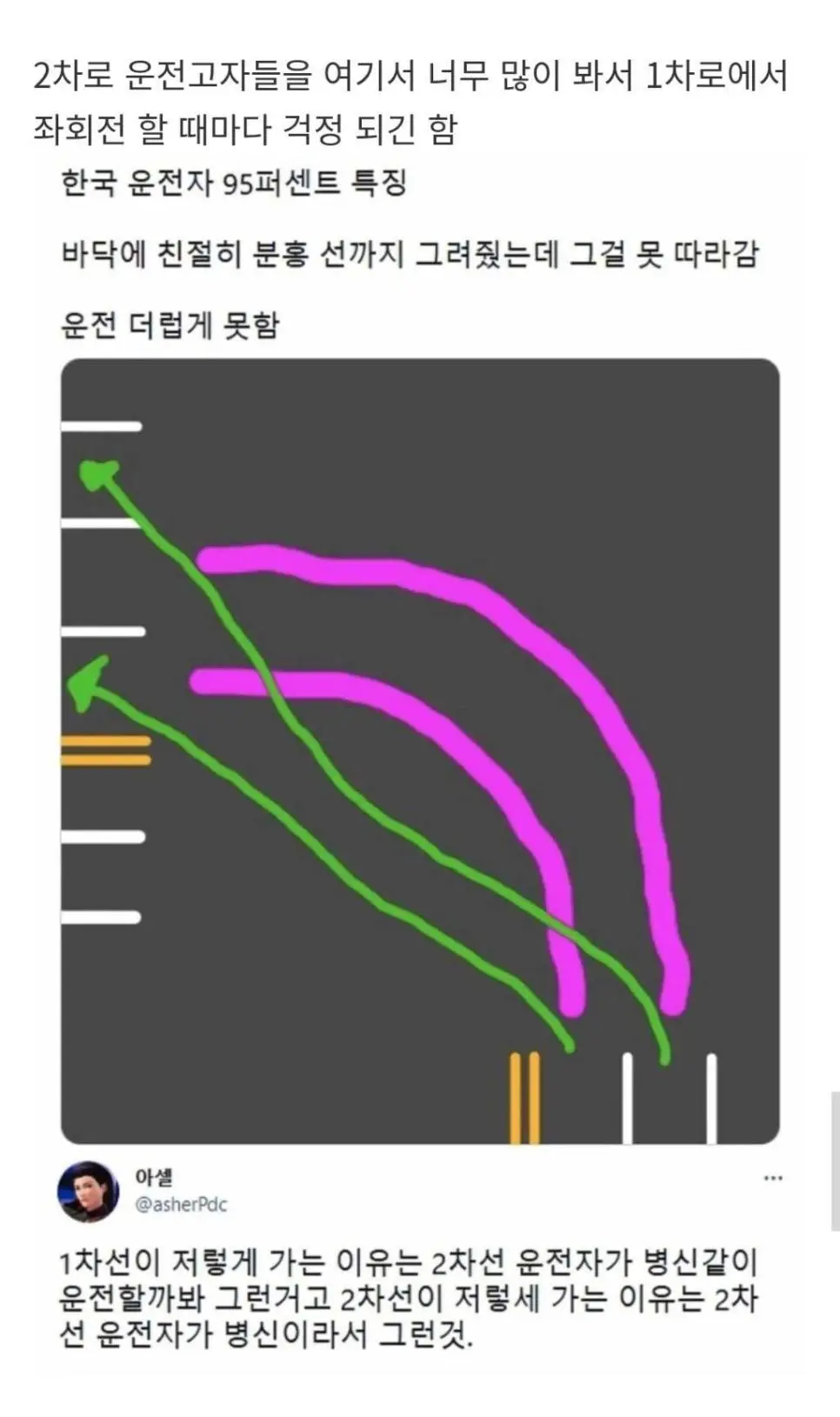 우리나라 운전자 특징 | mbong.kr 엠봉