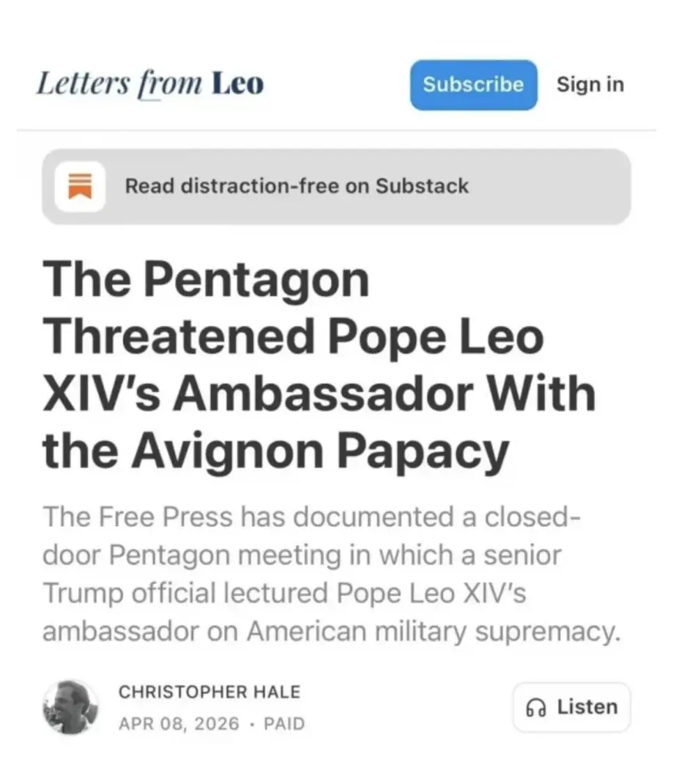 미 국방부 “바티칸에 미군 투입해서 교황청 통제할 수 있다” .news | mbong.kr 엠봉