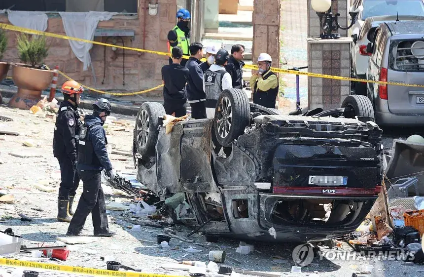 오늘 새벽 청주 가스 폭발사고 CCTV 영상, 보도사진.gif.jpg | mbong.kr 엠봉