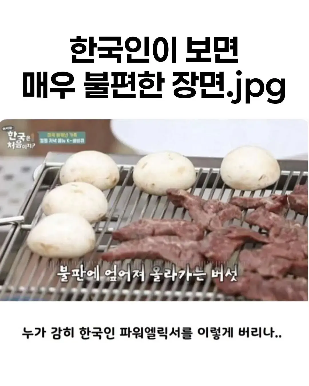 한국인이 보면 매우 불편한 장면 | mbong.kr 엠봉