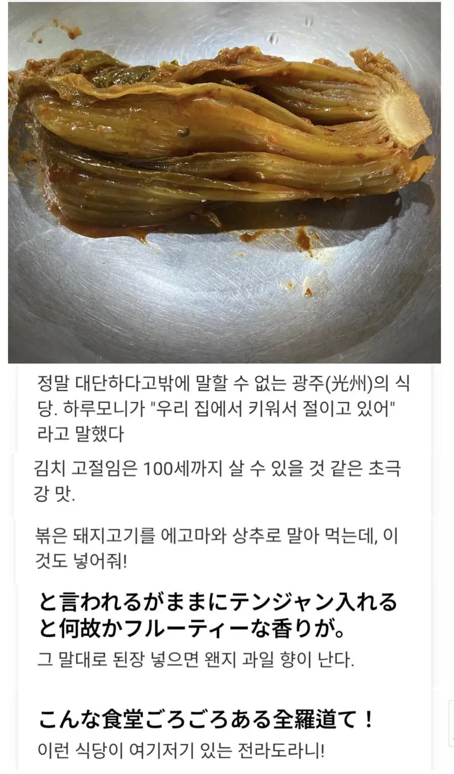 전라도 맛집을 경험해버린 일본인.jpg | mbong.kr 엠봉