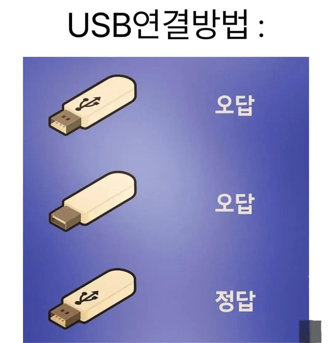 올바르게 USB를 연결하는 방법 | mbong.kr 엠봉
