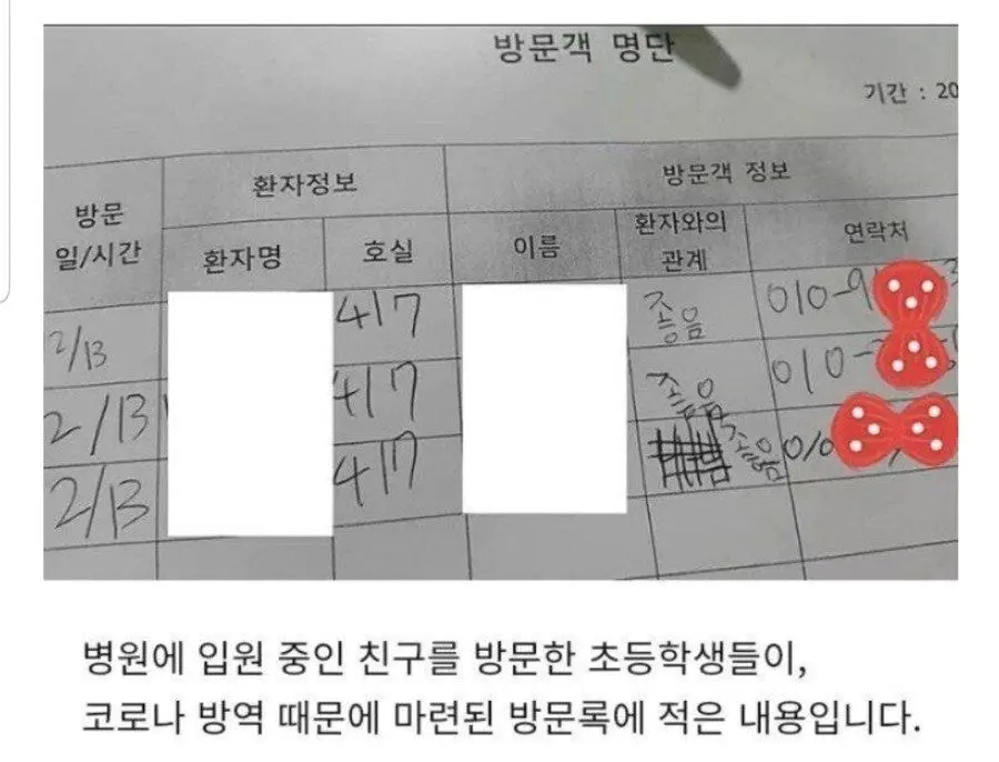 입원중인 환자와의 관계 | mbong.kr 엠봉