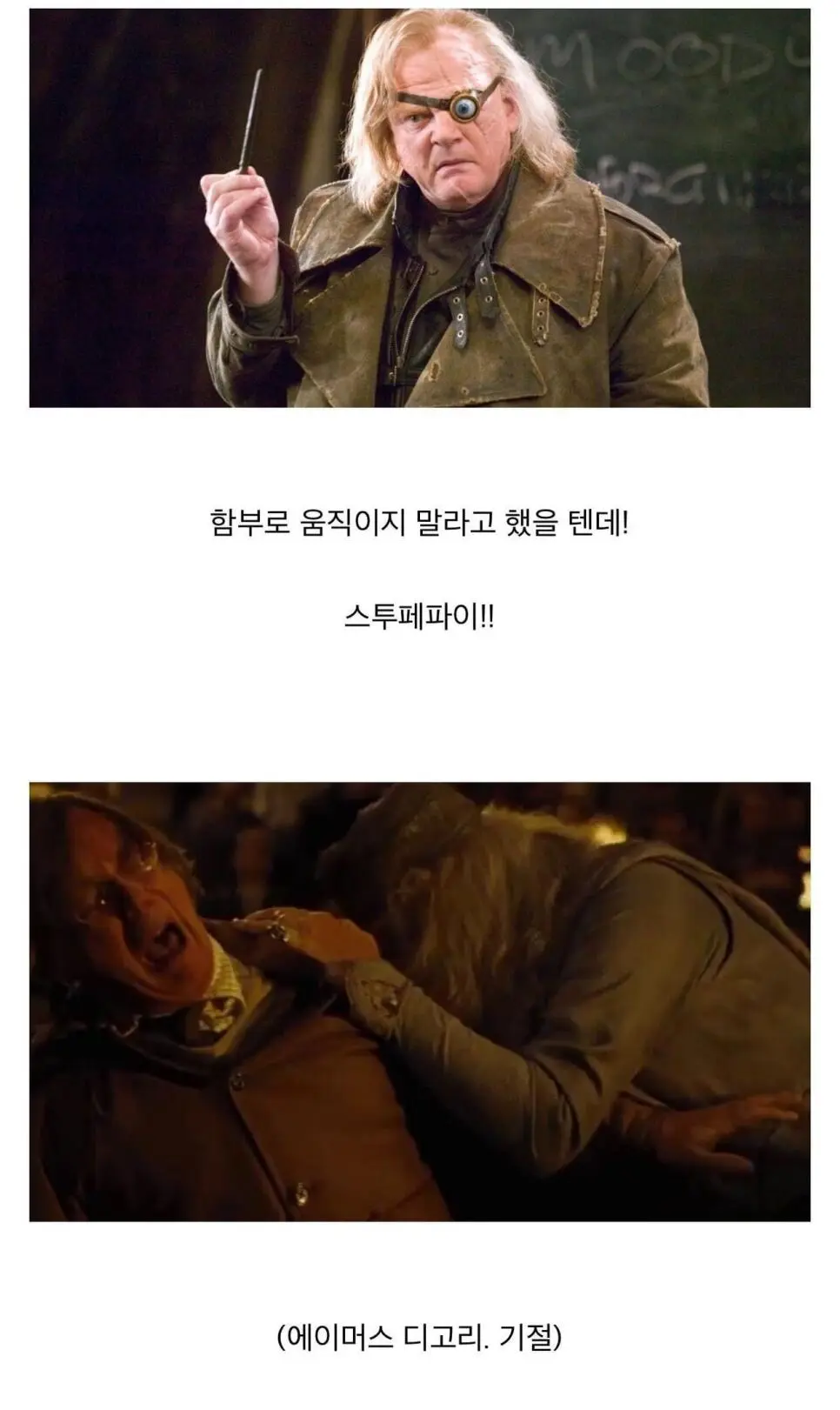 덤블도어가 위장한 죽먹자를 알아본 방법.jpg | mbong.kr 엠봉