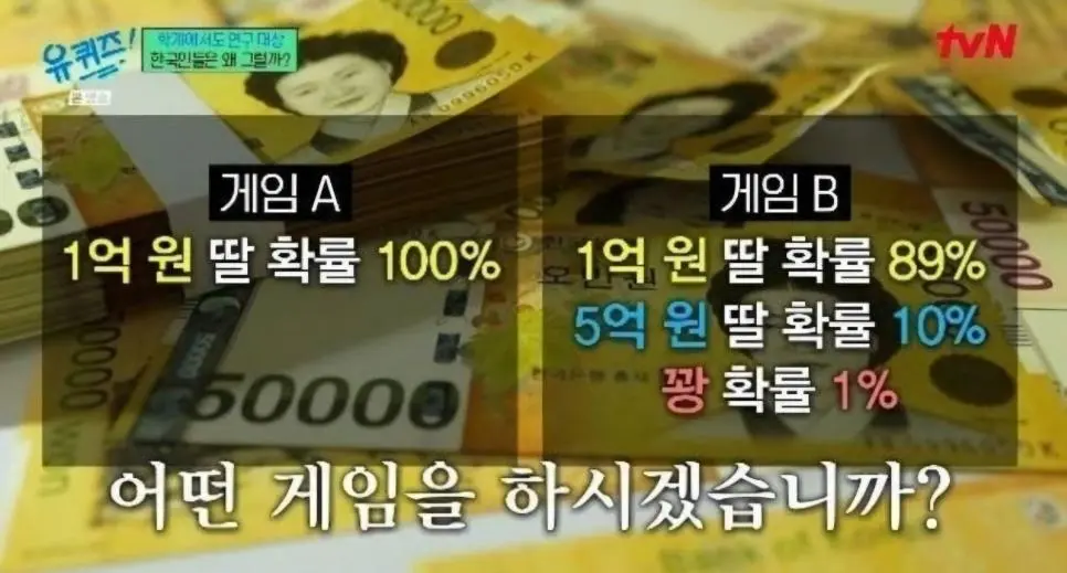 대부분 'B'를 선택한다는 한국인들 | mbong.kr 엠봉