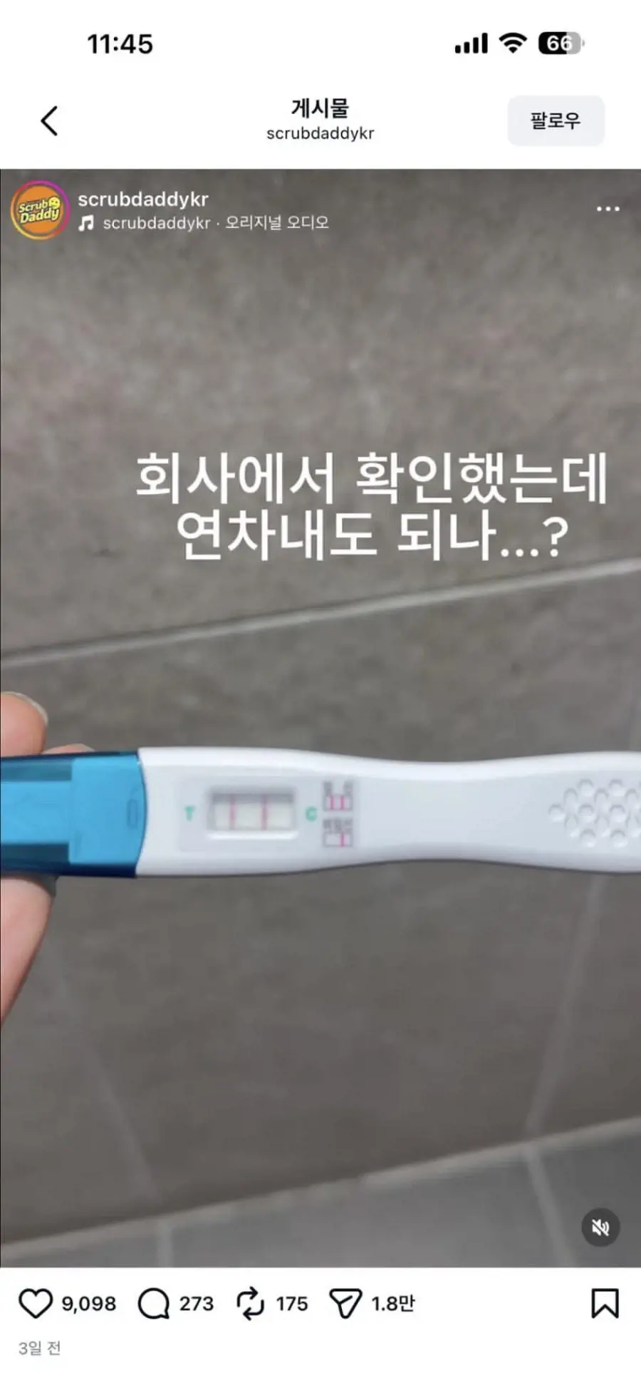 공식 계정에 임테기 올린 담당자 | mbong.kr 엠봉